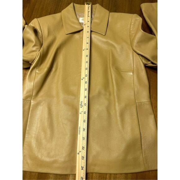 Talbots Tan Leather Jacket - Picture 9 of 10